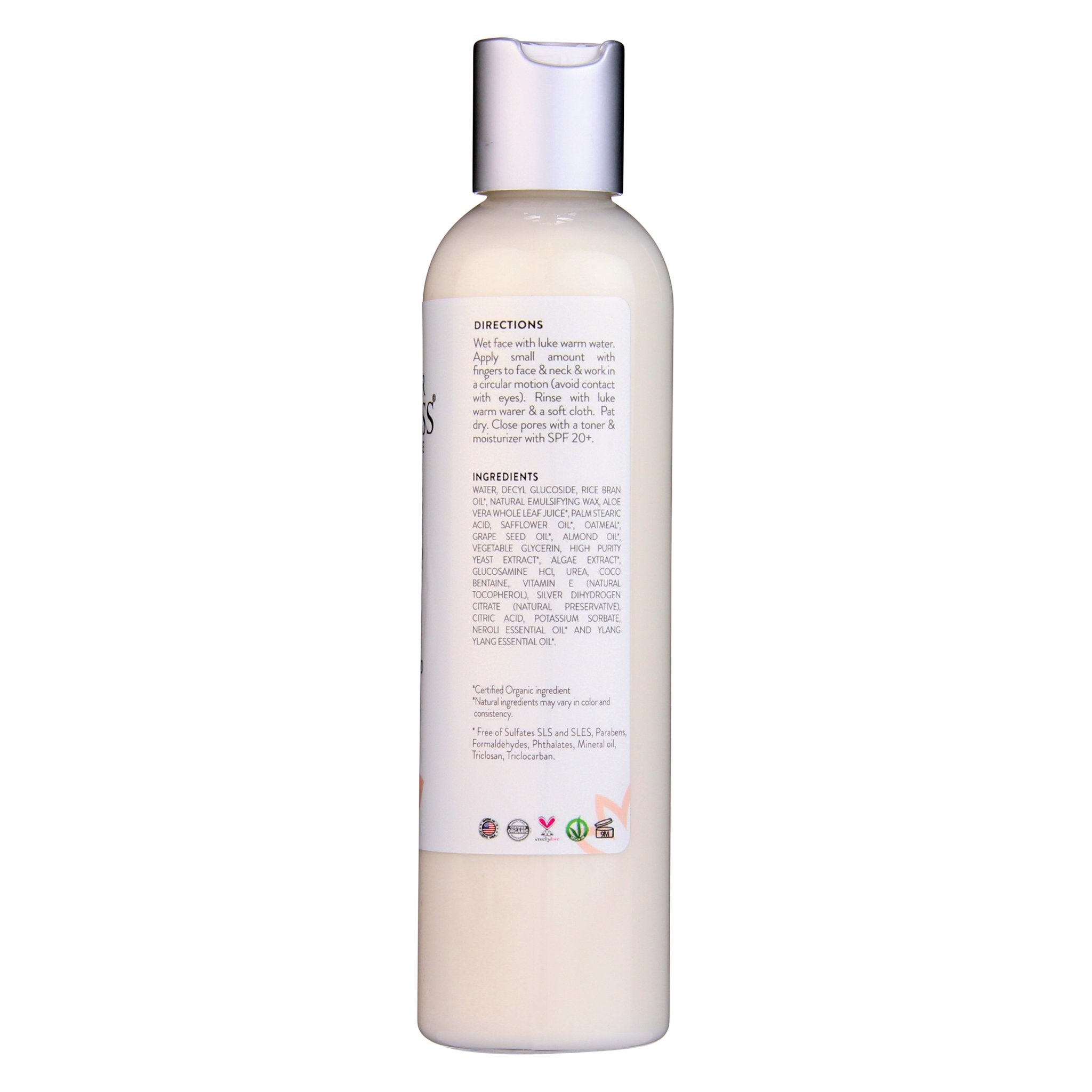 Organic Sensitive Skin Cleanser – Gentle AHA Face Wash