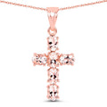 14K Rose Gold Plated 2.58 Carat Genuine Morganite .925 Sterling Silver Pendant
