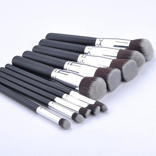 Pageant Winner 10-Piece Makeup Brush Set - Flawless Performance & Sustainable Wood