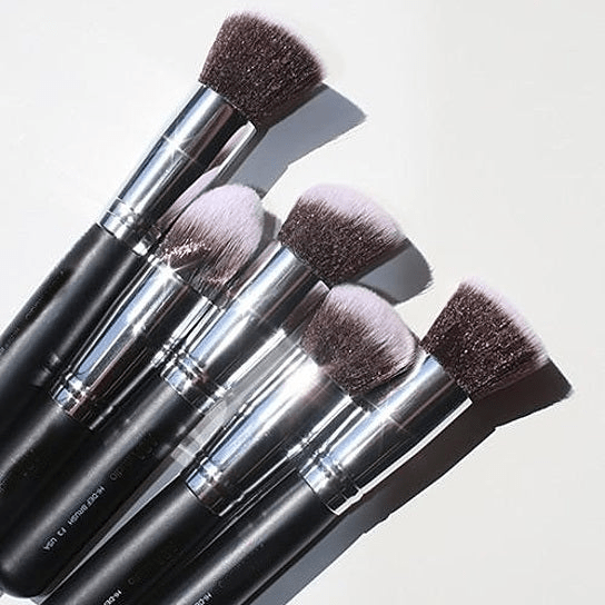Pageant Winner 10-Piece Makeup Brush Set - Flawless Performance & Sustainable Wood
