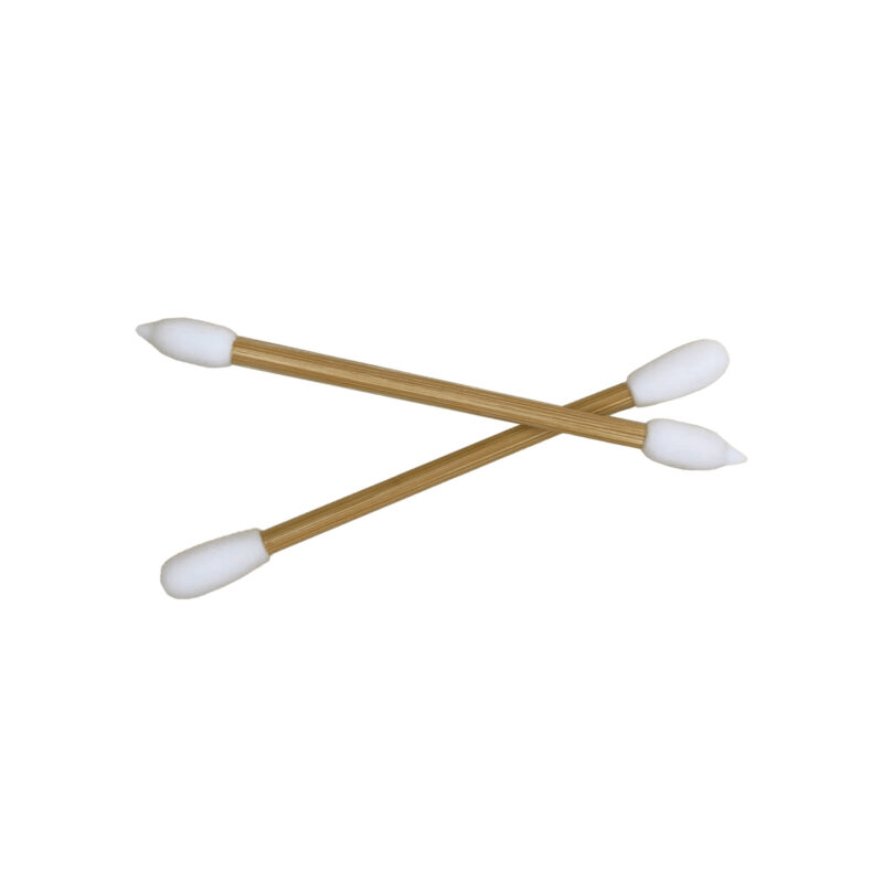 🌱 Reusable Makeup Swabs – Eco-Friendly Dual Tip with Bamboo Case