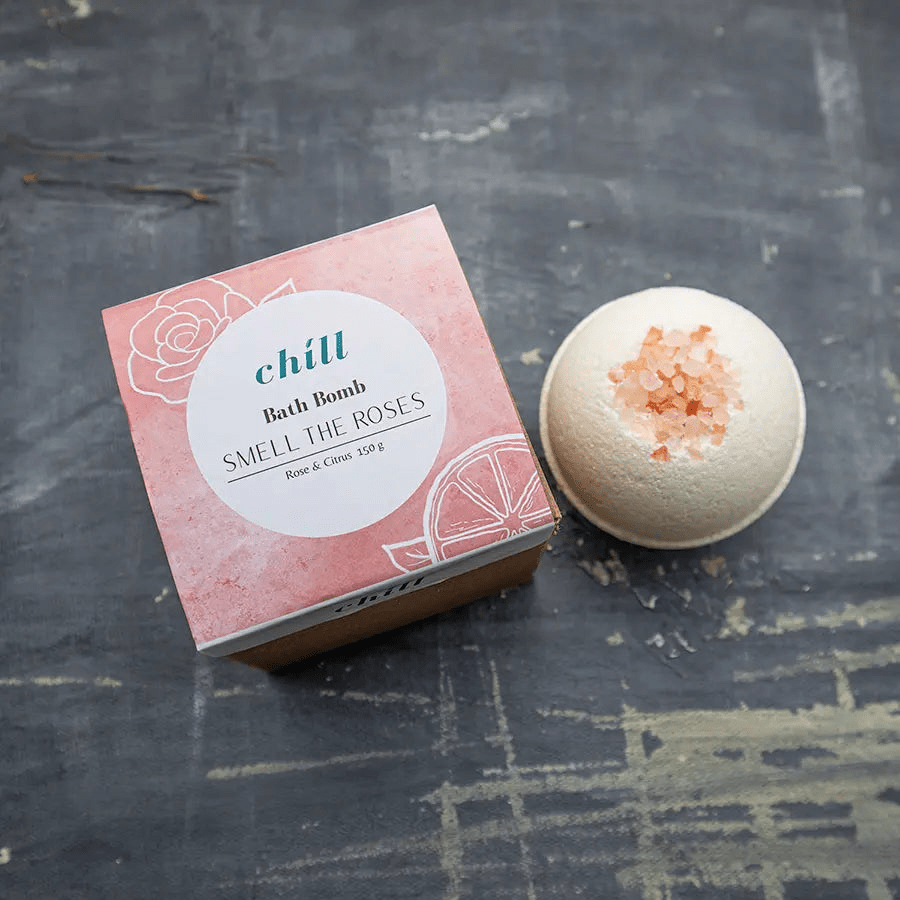 Smell the Roses Natural Bath Bomb – Rose & Citrus