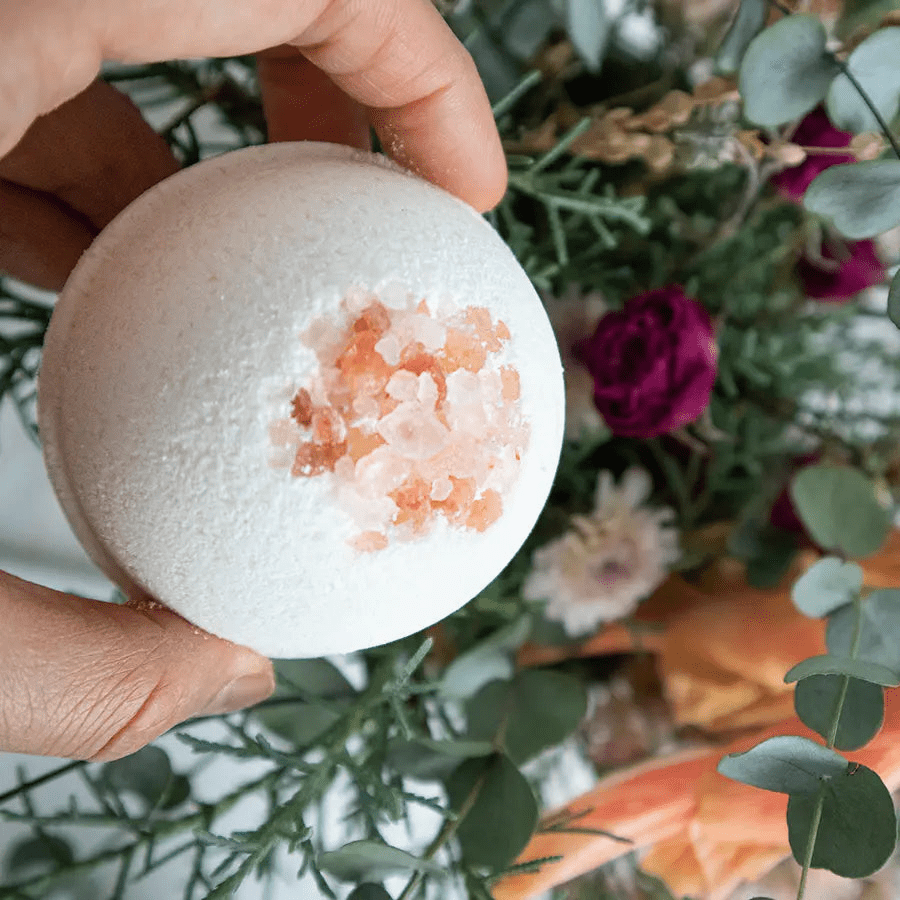 Smell the Roses Natural Bath Bomb – Rose & Citrus