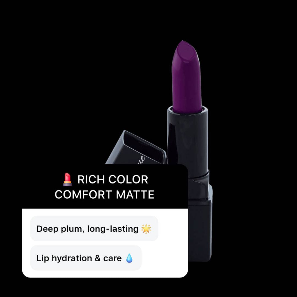 Sugar Plum Matte Lipstick – Rich Color with Clean Comfort