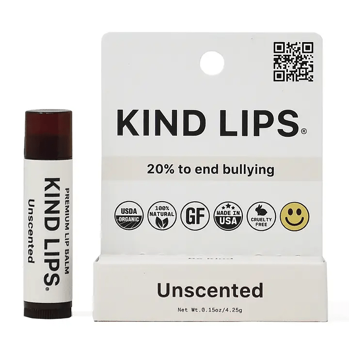 Unscented Organic Lip Balm - Single Hang Pack