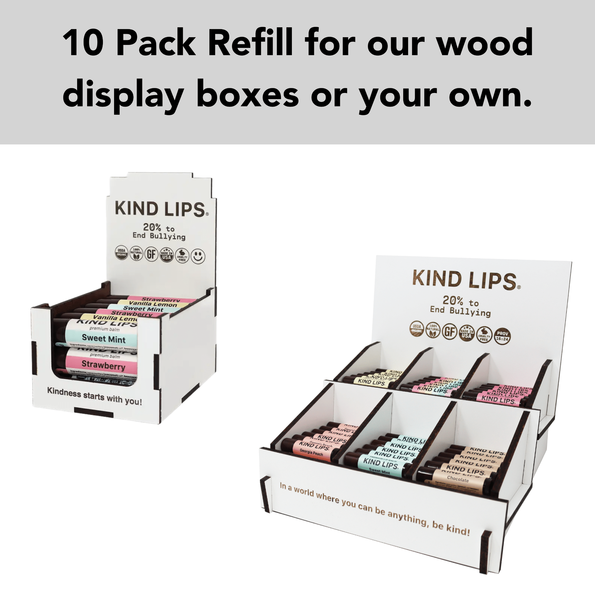 Vanilla Lemon Organic Lip Balm - 10 Pack Refill