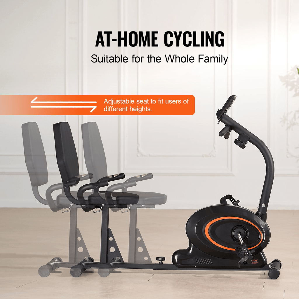 VEVOR Recumbent Exercise Bike – Magnetic Resistance & Comfortable Design