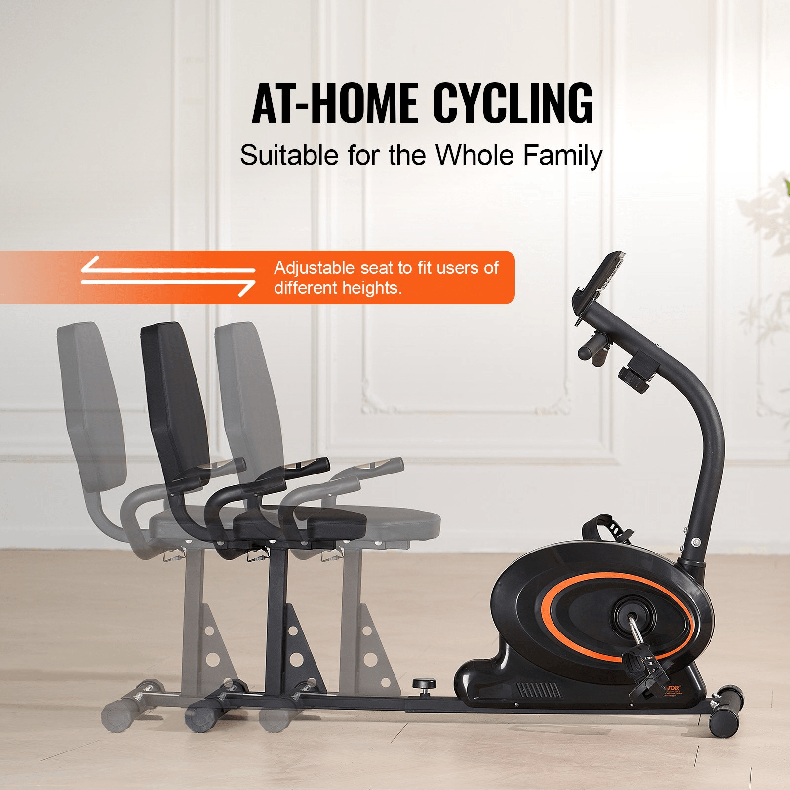 VEVOR Recumbent Exercise Bike – Magnetic Resistance & Comfortable Design