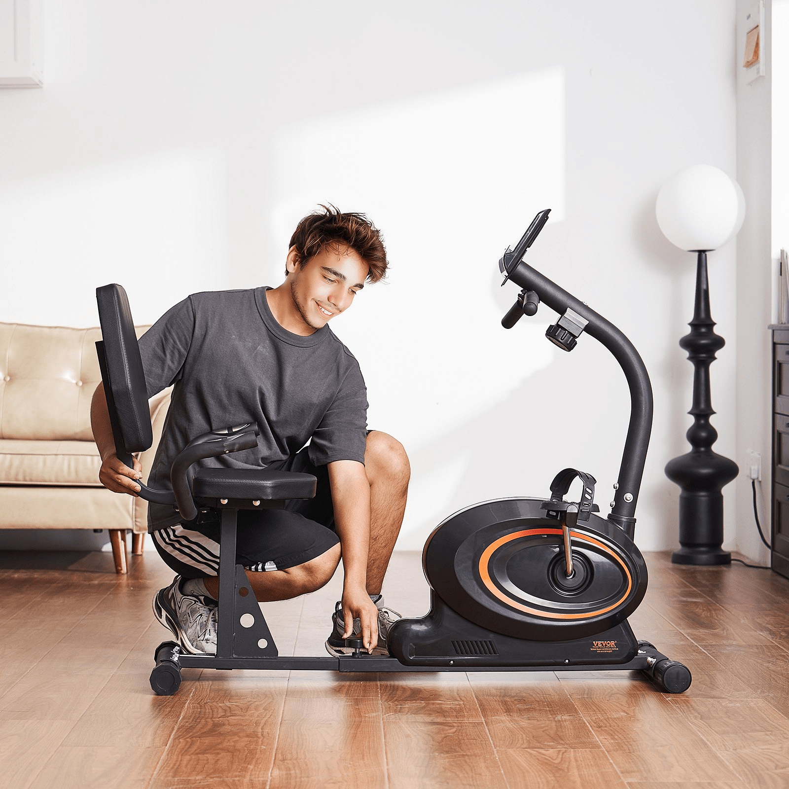 VEVOR Recumbent Exercise Bike – Magnetic Resistance & Comfortable Design