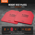 VEVOR Weight Vest Plates for Strength Training Running Workout 2x8.75 LB Plates