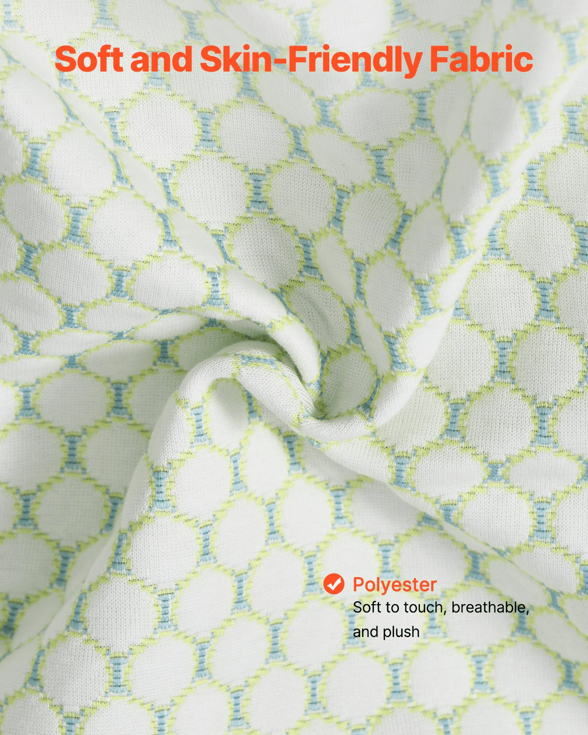 Pregnancy Wedge Pillow W Shape with Breathable Removable Cover