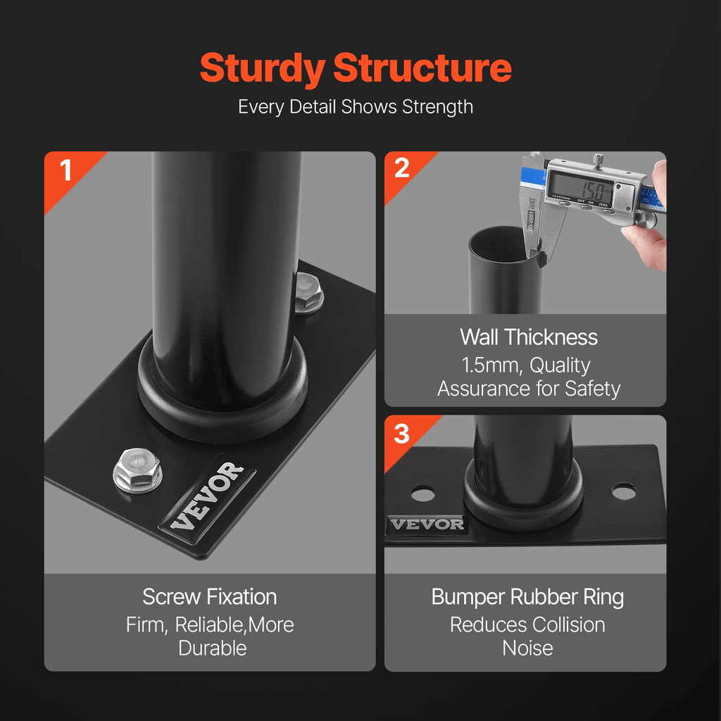 2-Inch Plate Holder (4-Pack) - Wall Mount Home Gym Rack