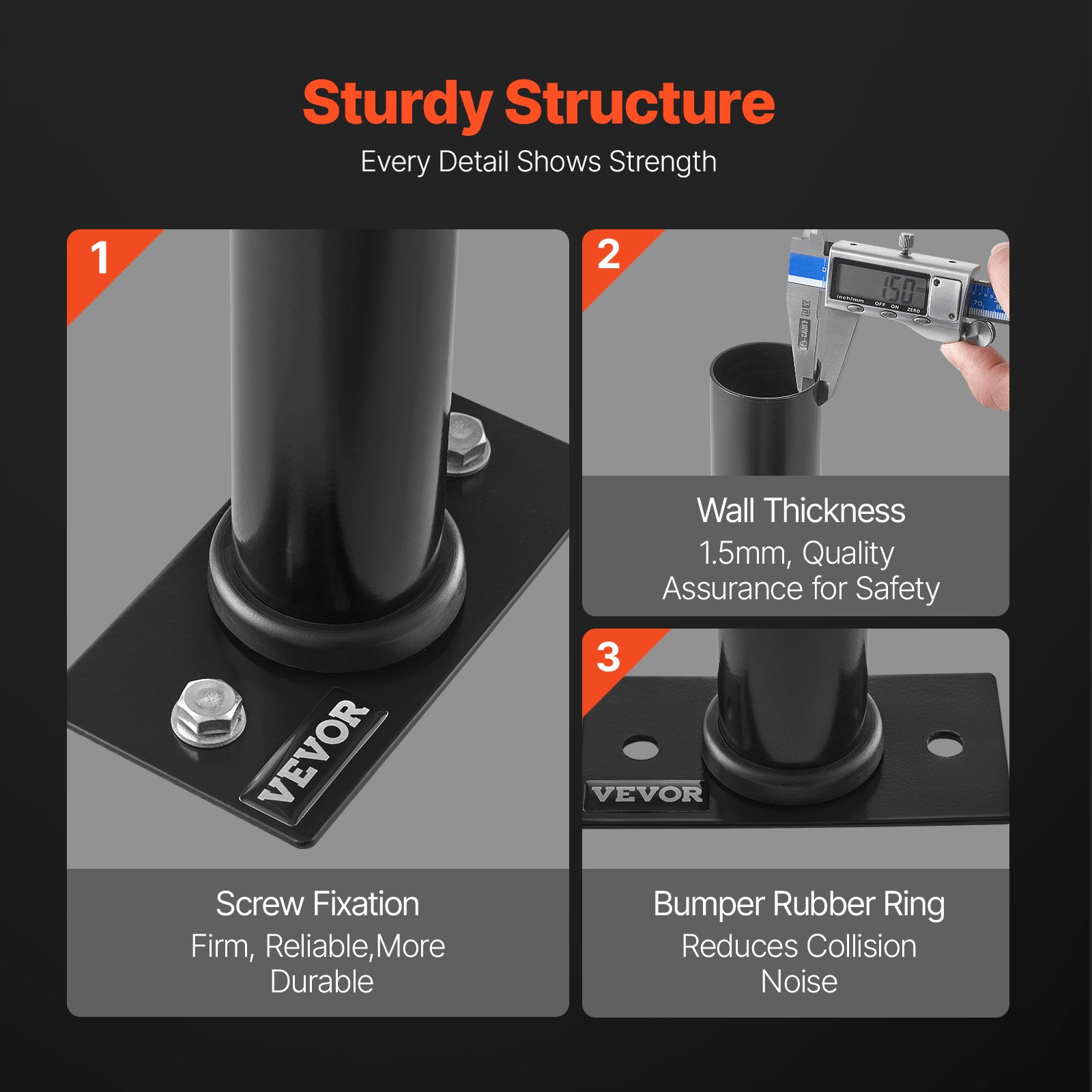 2-Inch Plate Holder (4-Pack) - Wall Mount Home Gym Rack